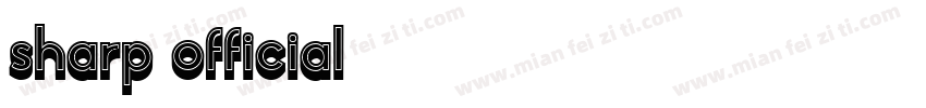 sharp official字体转换